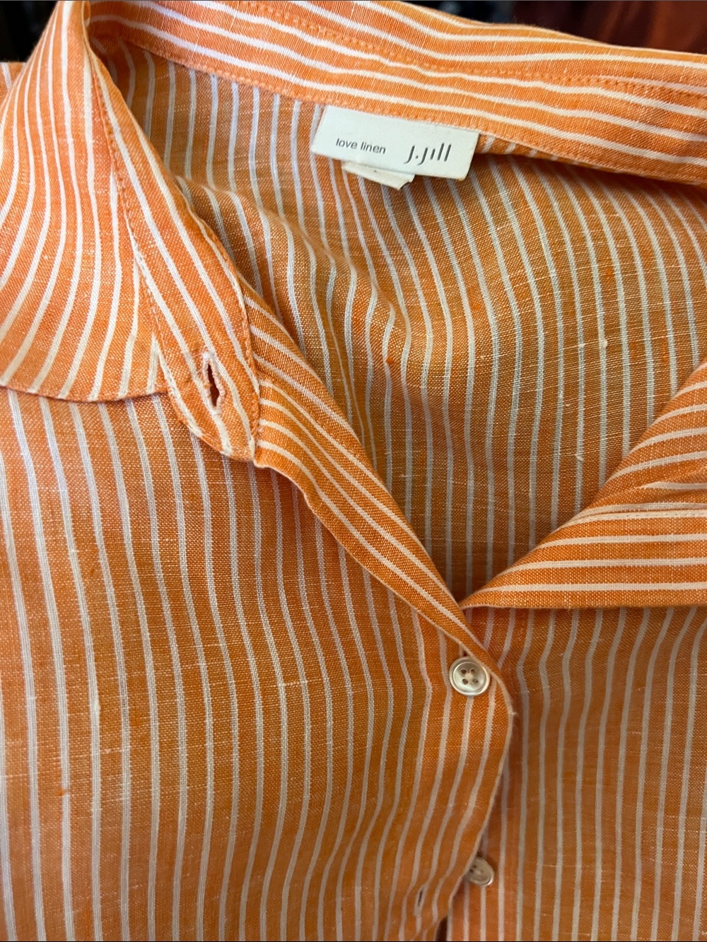 J Jill Linen Button Up Shirt - Picture 3 of 8
